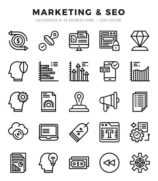 Marketing Strategy Icons